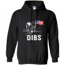 Dibs proud american usa moon Hoodie