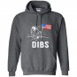 Dibs proud american usa moon Hoodie