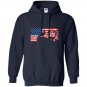 Donald trump flag 4th of july Hoodie