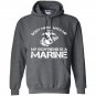 Dont mess with me my boyfriend is a marine bulldog Hoodie