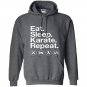 Eat sleep karate repeat funny karate Hoodie