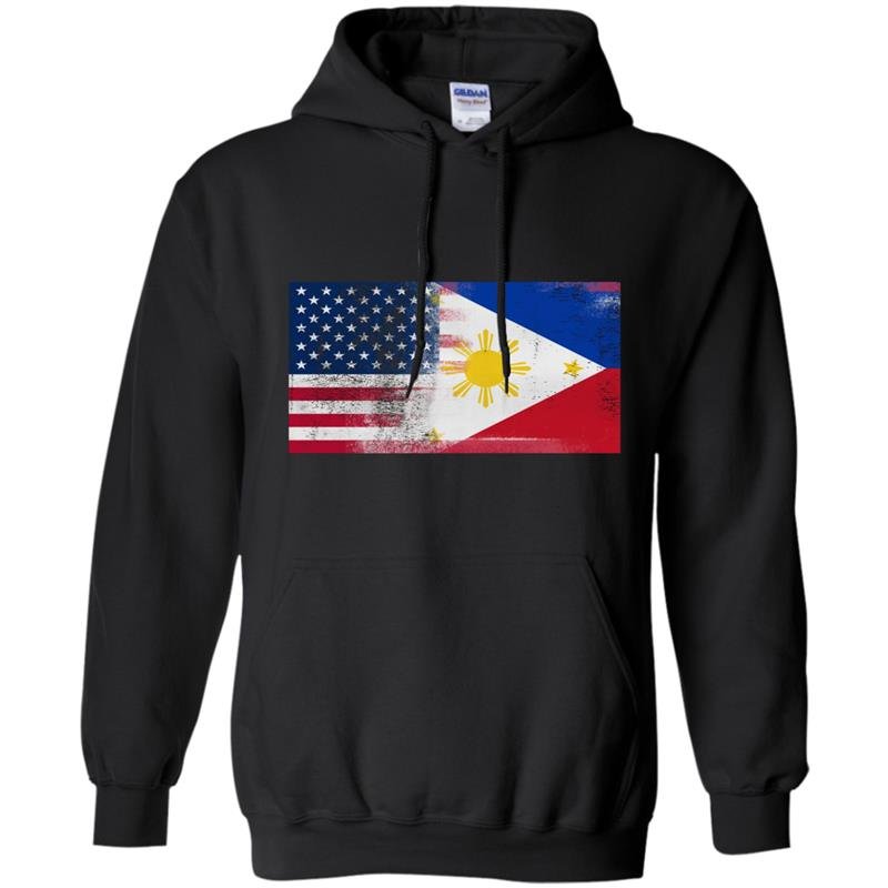 Filipino american half philippines half america flag Hoodie