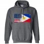 Filipino american half philippines half america flag Hoodie