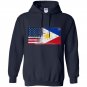 Filipino american half philippines half america flag Hoodie