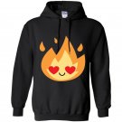 Fire flame emoji heart eye tee Hoodie