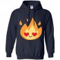 Fire flame emoji heart eye tee Hoodie