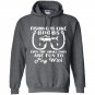 Fishing is like boobs cute fishing with funny quote Hoodie