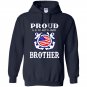 Funny proud us coast guard brother birthday gift Hoodie