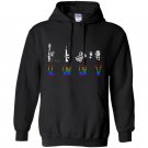 Funny rainbow flag lgbt liberty guns bacon trump Hoodie