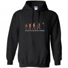 Go back we messed up trump evolution funny parody Hoodie