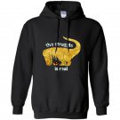 Gold t-rex the struggle is real donut funny dinosaur Hoodie