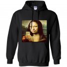 Hilarious parody mona lisa taking a selfie Hoodie