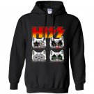 Hiss kiss cats kittens rock funny Hoodie