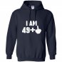 I am 49 middle finger funny 50th birthday Hoodie