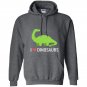 I love dinosaurs cute diplodocus long neck cartoon Hoodie