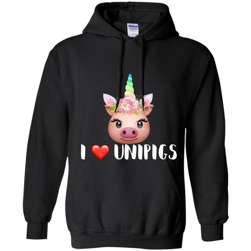 I love unipigs funny unicorn pig lover Hoodie