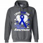 I wear blue for colon cancer awareness Hoodie