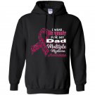 I wear burgundy for my dad multiple myeloma awareness Hoodie