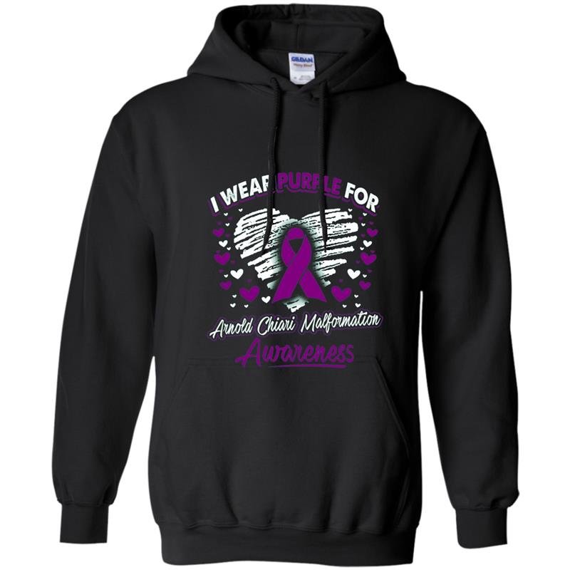 I wear purple for arnold chiari malformation awareness Hoodie
