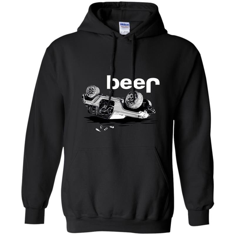 Jeep beer 4x4 wrecked funny Hoodie