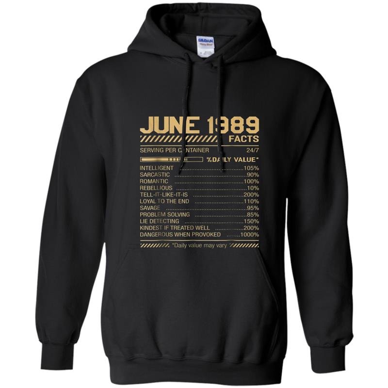 June 1989 facts funny facts Hoodie