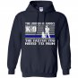 K9 police he barks funny thin blue line Hoodie