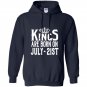 Kings are born on july 21st funny birthday Hoodie