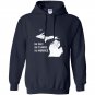Lake michigan funny no sharks salt worries born home Hoodie