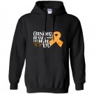 Leukemia cancer messed with the wrong kid orange Hoodie