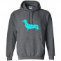 Low rider wiener dog daschund Hoodie
