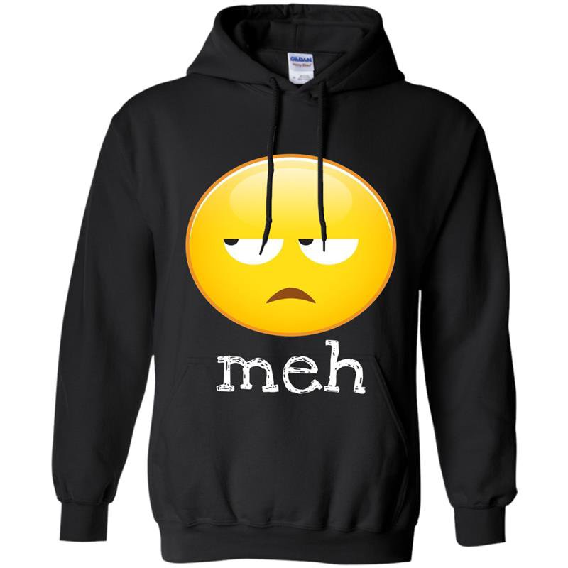 Meh bored emoji face Hoodie