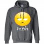 Meh bored emoji face Hoodie
