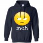 Meh bored emoji face Hoodie