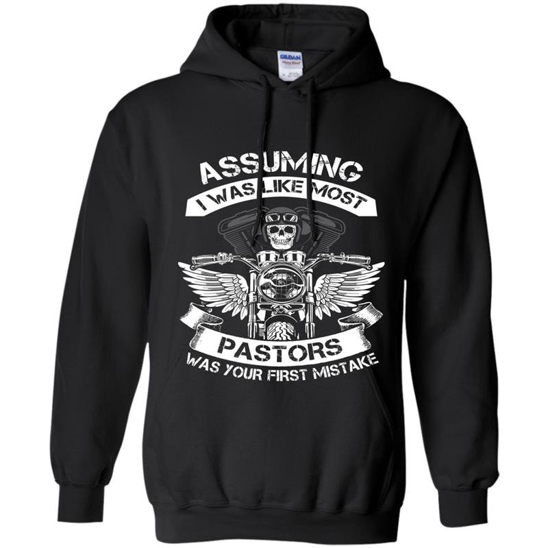 Mens assuming biker pastor ver 2 Hoodie