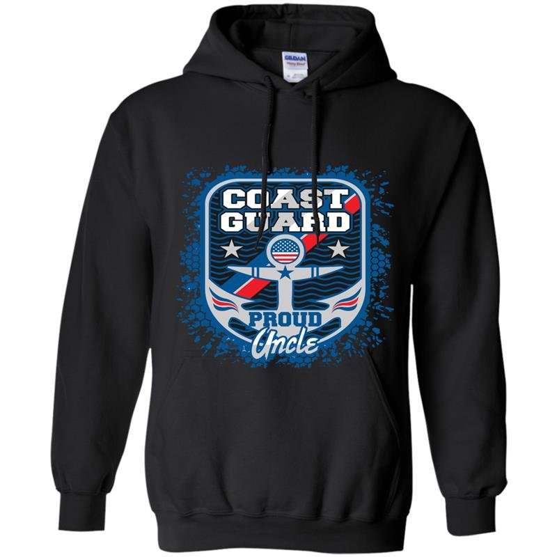 Mens coast guard proud uncle Hoodie