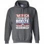 Merica 4th of july drinking party funny patriotic Hoodie