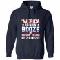 Merica 4th of july drinking party funny patriotic Hoodie