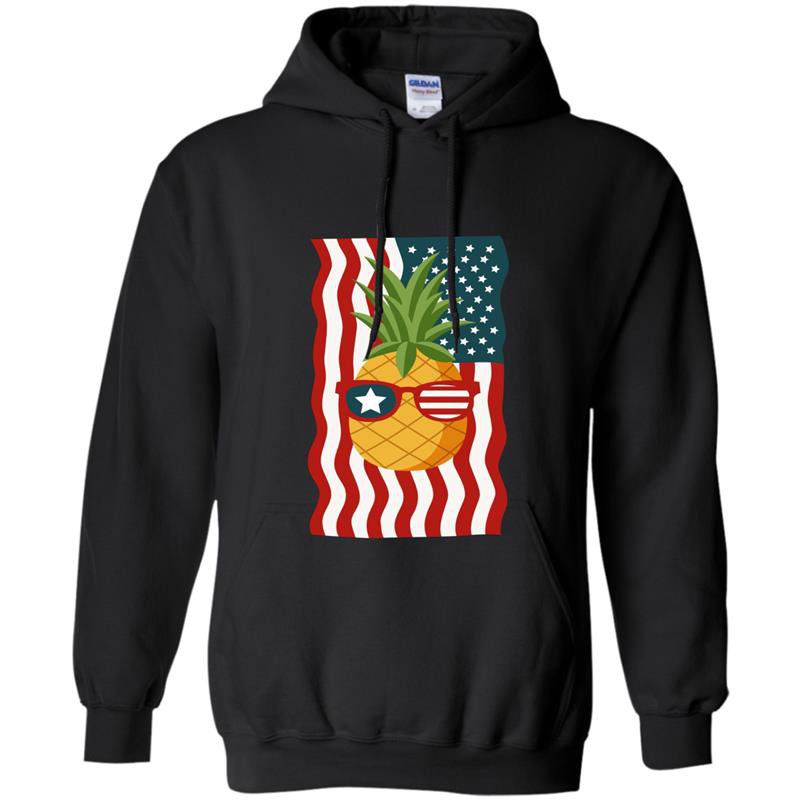 Merica sunglasses flag pineapple 4th of july patriots Hoodie
