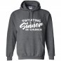 Motivational workout sweating like a sinner in church Hoodie