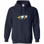 North carolina home state usa map heart graphic tee Hoodie