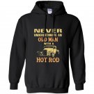 Old man with a hot rod Hoodie