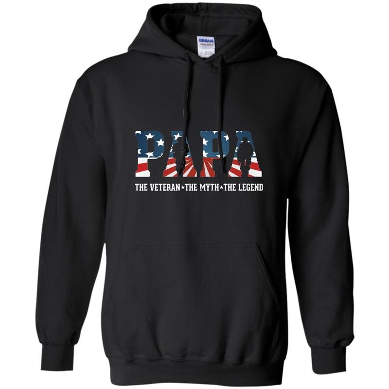 Papa the veteran the myth the legend grandpa gift Hoodie