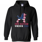 Patriotic dog french poodle 4th of july Hoodie