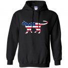 Patriotic kitty cat usa american flag Hoodie