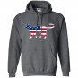 Patriotic kitty cat usa american flag Hoodie