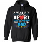 Piece of my heart in heaven dad guardian angel gift Hoodie