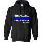 Police i sleep alone you can sleep safe police wife Hoodie