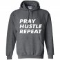 Pray hustle repeat christian entrepreneur quote Hoodie