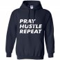 Pray hustle repeat christian entrepreneur quote Hoodie