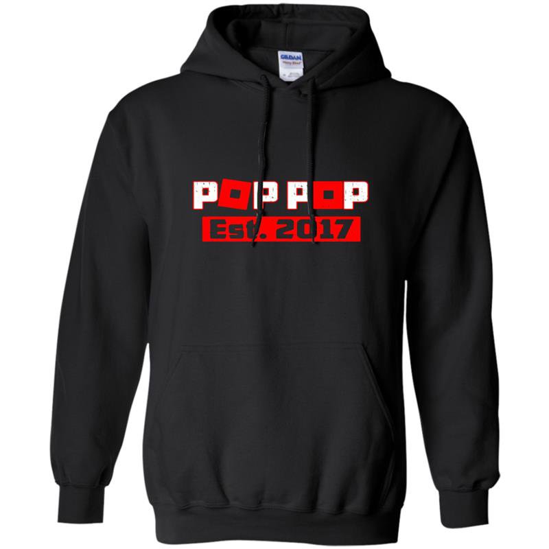 Promoted to pop pop est 2017 funny gift for new grandpa Hoodie